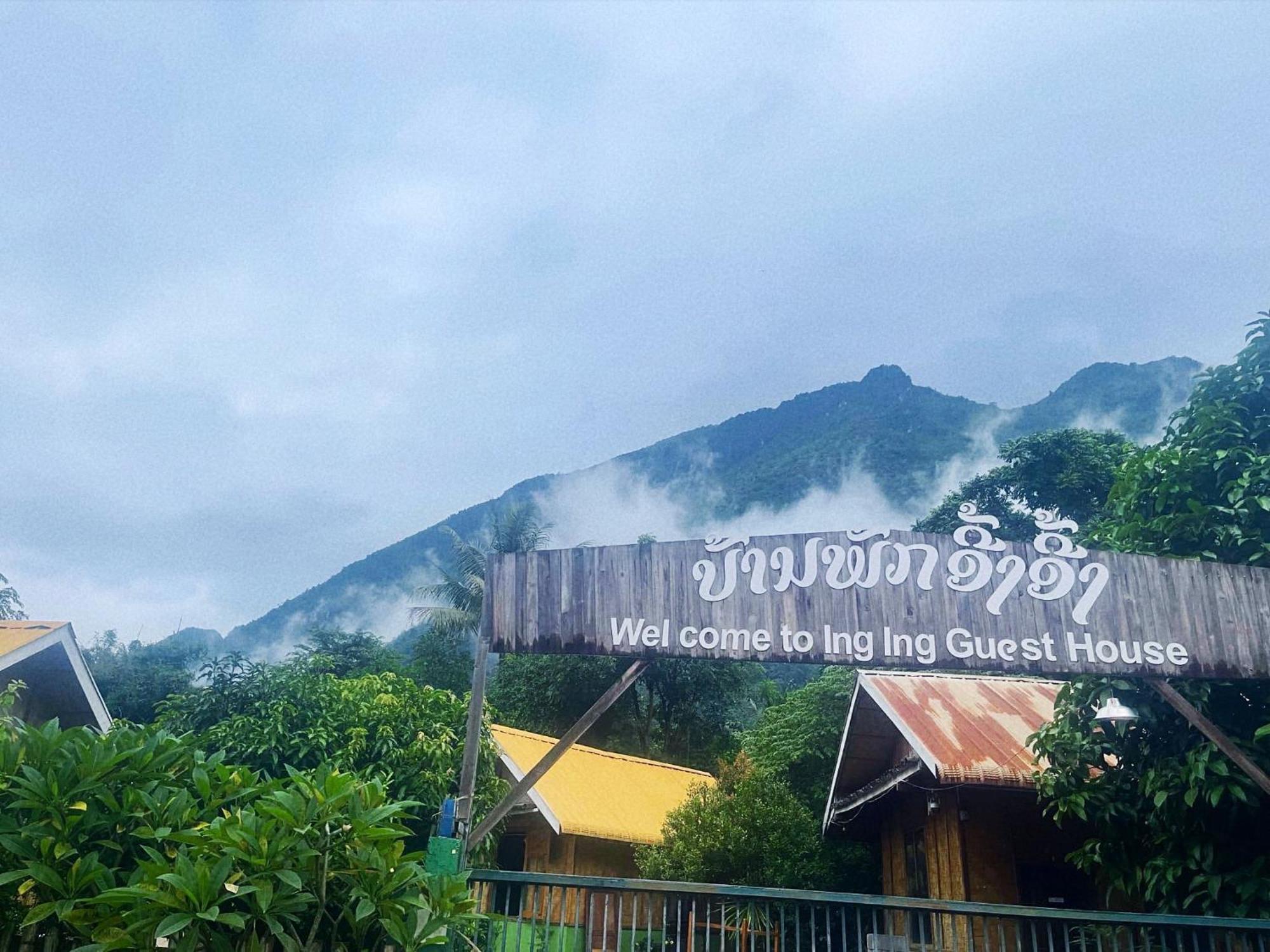 Nong Khiaw Ing Ing Mountain View Bed & Breakfast Dış mekan fotoğraf